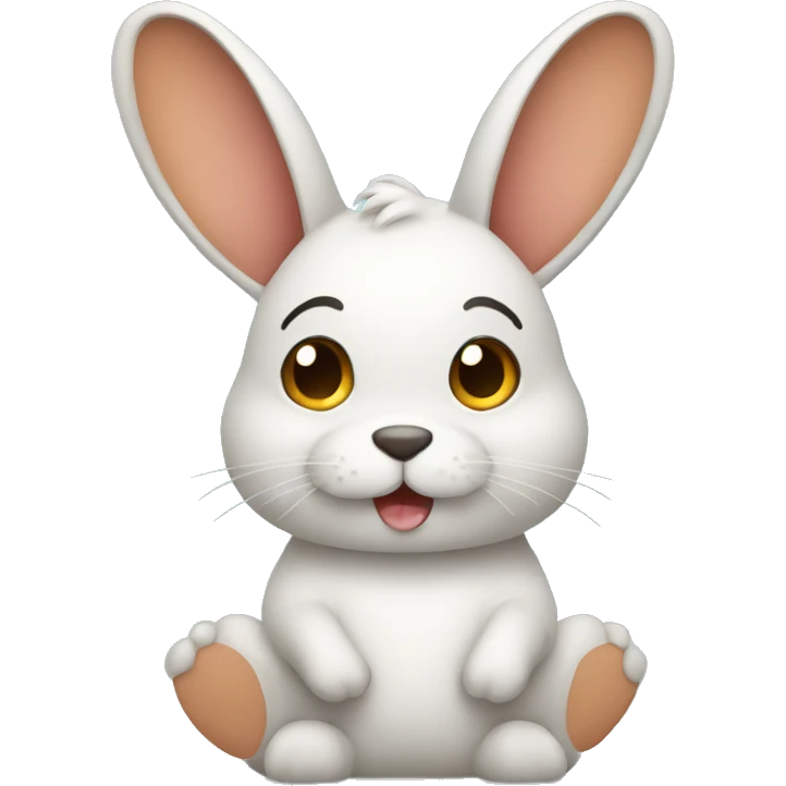 conejo con un celular  emoji
