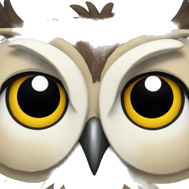 Sad owl emoji