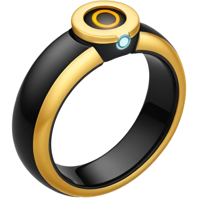 oura ring shaped like an O emoji