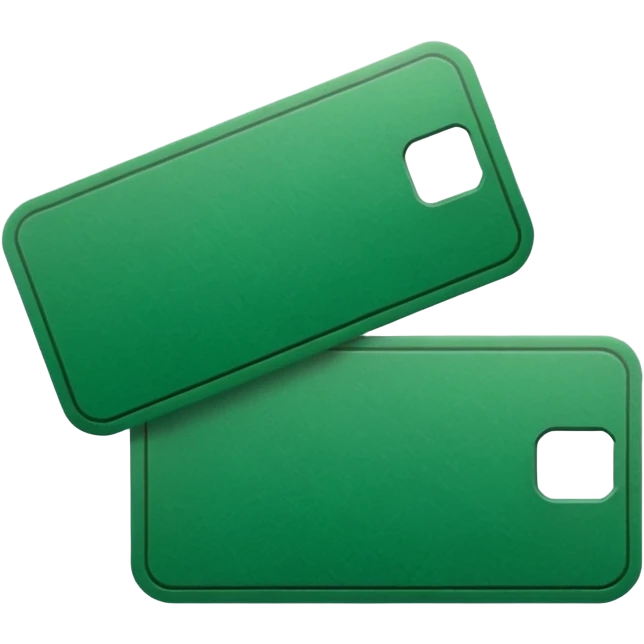 green ticket with no text and premium emoji