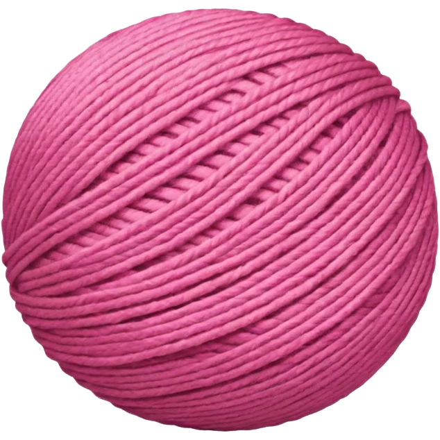 Rolled Yarn Ball pink emoji