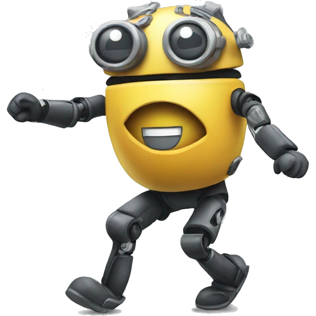 a dancing chatbot emoji