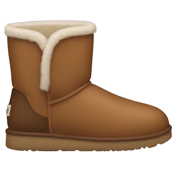 Brown ugg shoe emoji