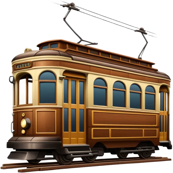 Brown Streetcar emoji