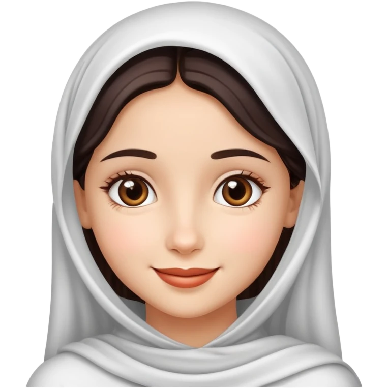 فاطمة فتاة جميلة وذات ضحكة لطيفة وشكل لطيف اصنع لي ملصقات  emoji