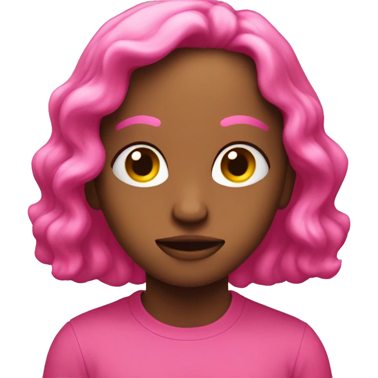 My feelings in pink color emoji