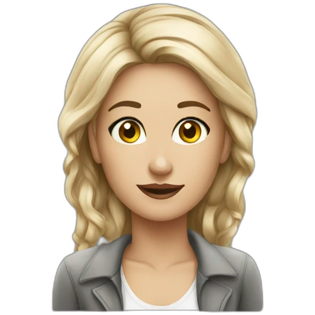 Personal shopper loira com emoji