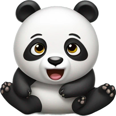Farting panda emoji