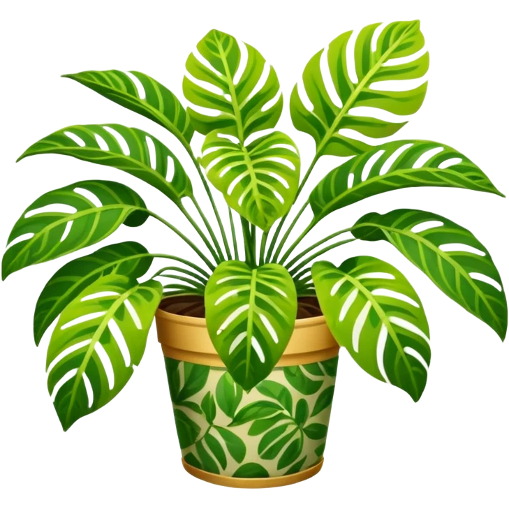 maranta lemon lime plant emoji