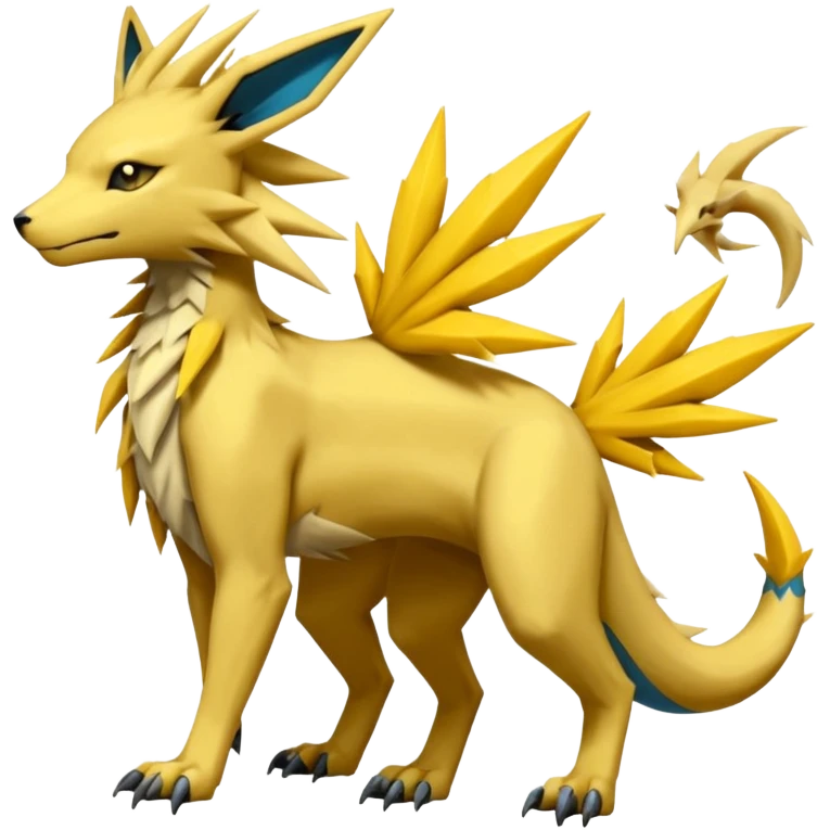 Jolteon-Salandit-Manectric-Electrike-Zeraora-Fakémon-hybrid-creature (full body)  emoji