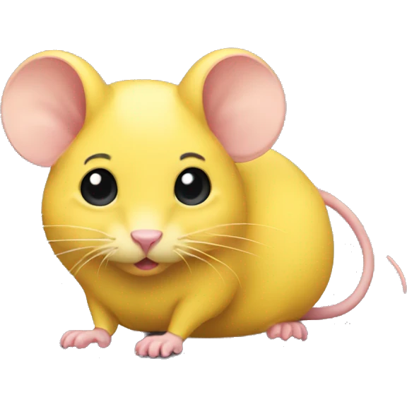 yellow-colour-mouse emoji