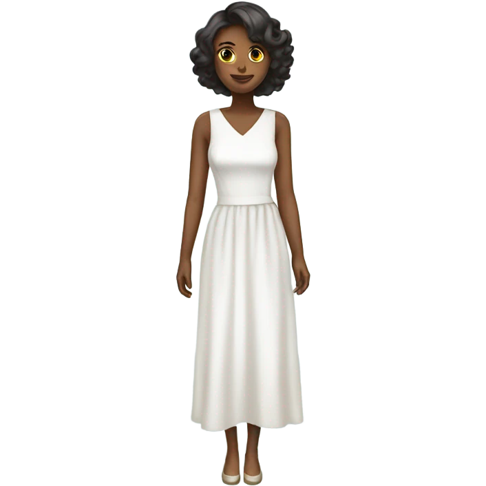 white dress emoji