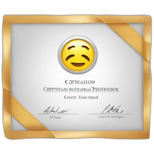 Certification snap emoji