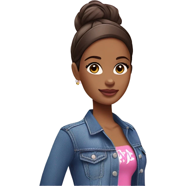 Brunette Barbie￼ emoji