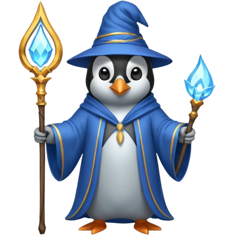 Penguin Wizard emoji