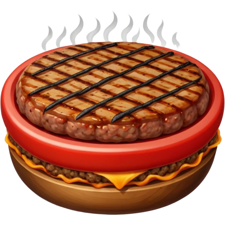 round meat grilled  emoji