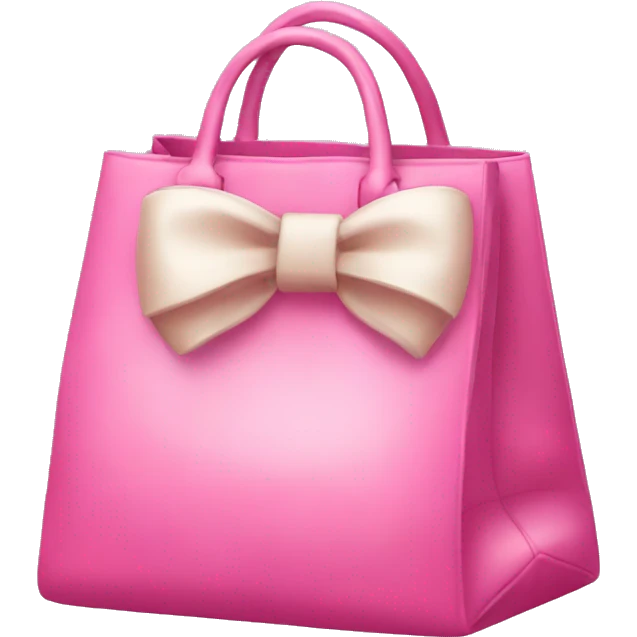 Pink bag with a bow emoji