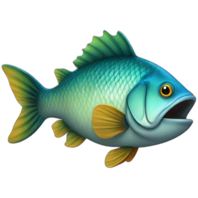 A fish with legs emoji