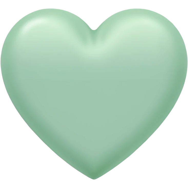 pastel green heart emoji