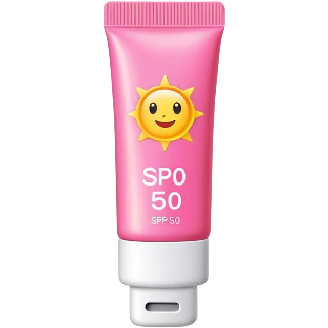 Aesthetic pink SPF 50 stik emoji