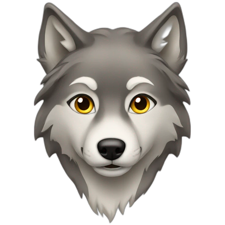 Female wolf  emoji