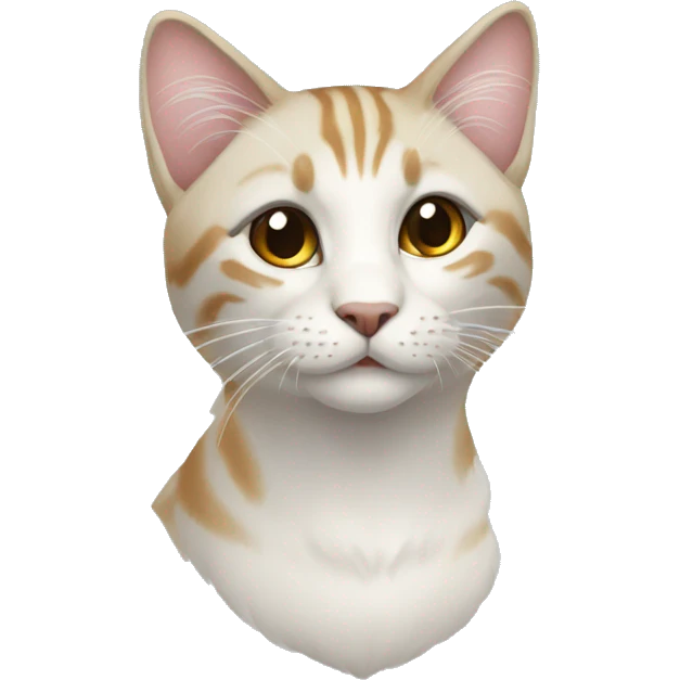 белая кошка emoji