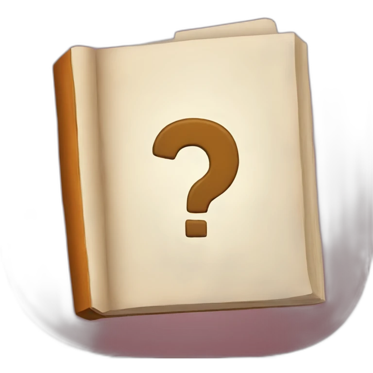 book with a question sign  emoji