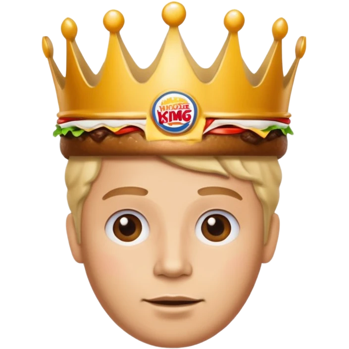 Burger King Crown guy meme emoji
