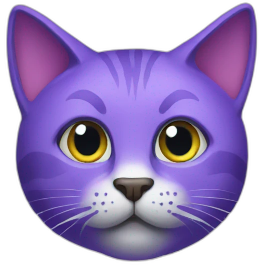 PURPLE CAT  emoji