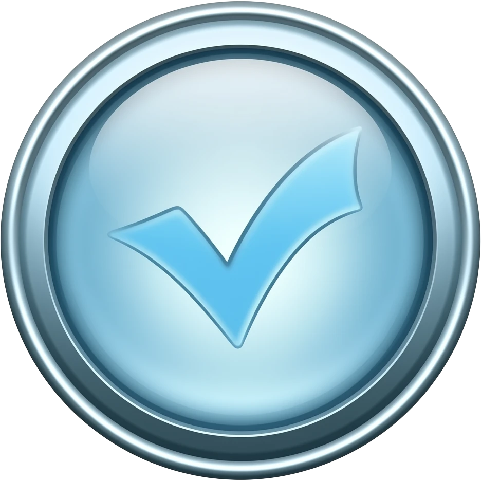 White verified symbol emoji