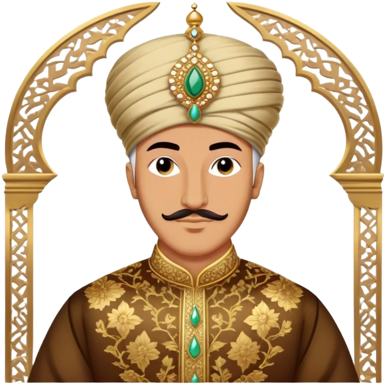 Suleiman the Magnificent – Cinematic Realistic Portrait of Suleiman the Magnificent, depicted as a regal Ottoman sultan in luxurious traditional attire with intricate patterns and a golden turban, his commanding gaze illuminated by warm, historic lighting, exuding majestic authority and timeless grandeur. emoji