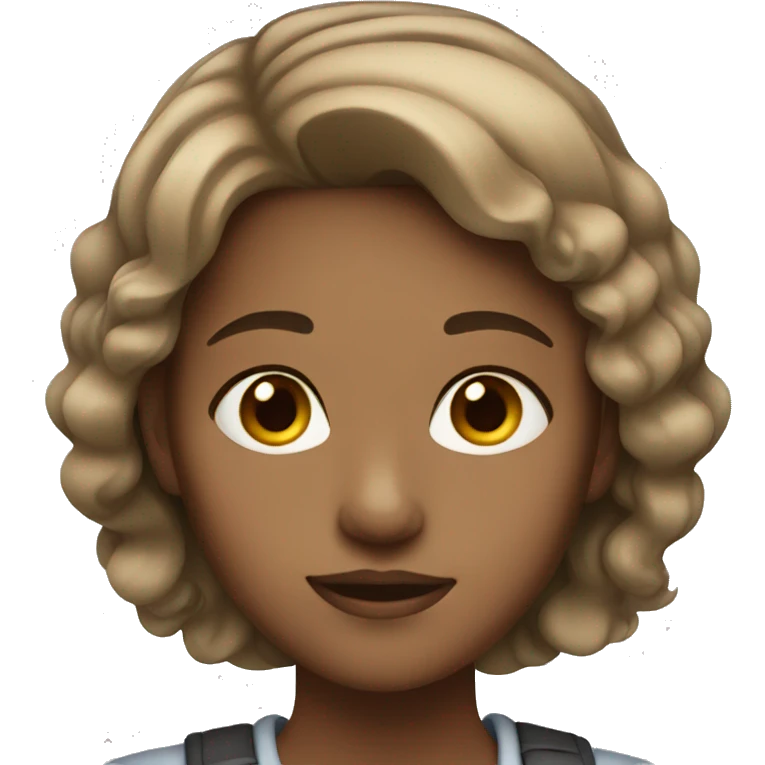 girl with light brown hair and light eyes emoji