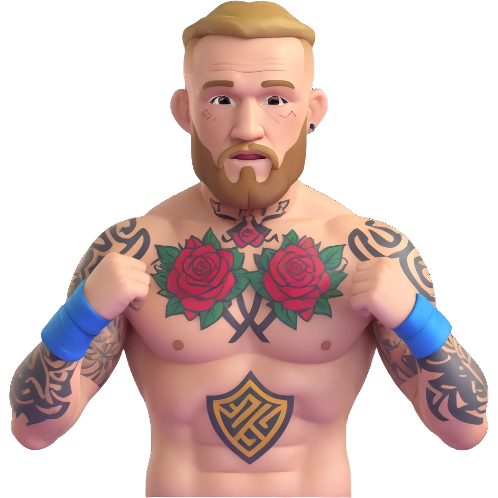 Conor McGregor UFC fighter with tattoos emoji