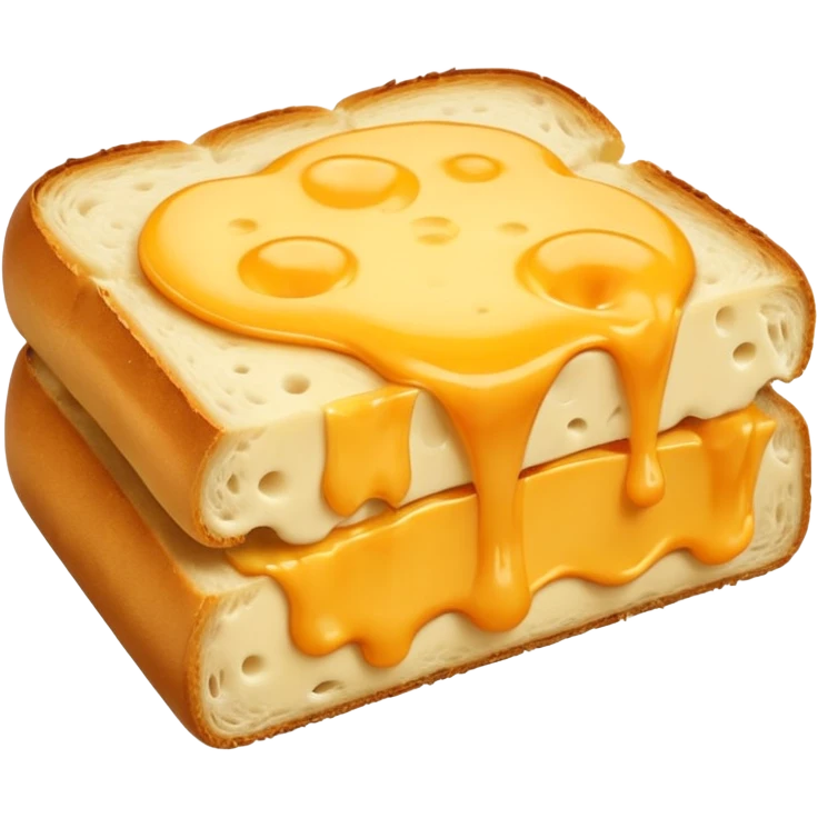 A bread on the cheese emoji