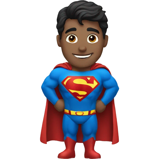 happy superman emoji