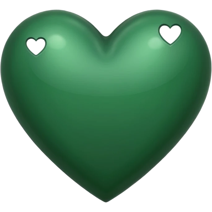 Forest green heart small emoji