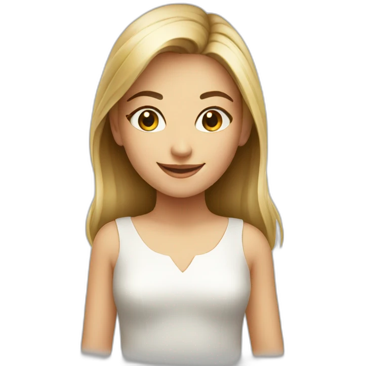 Smiling-elegant-girl emoji