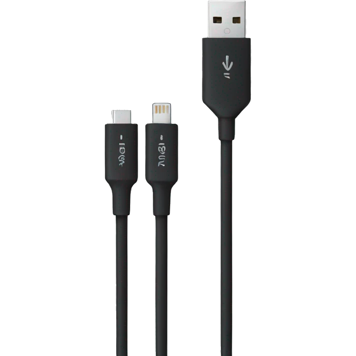 Black usb cable emoji