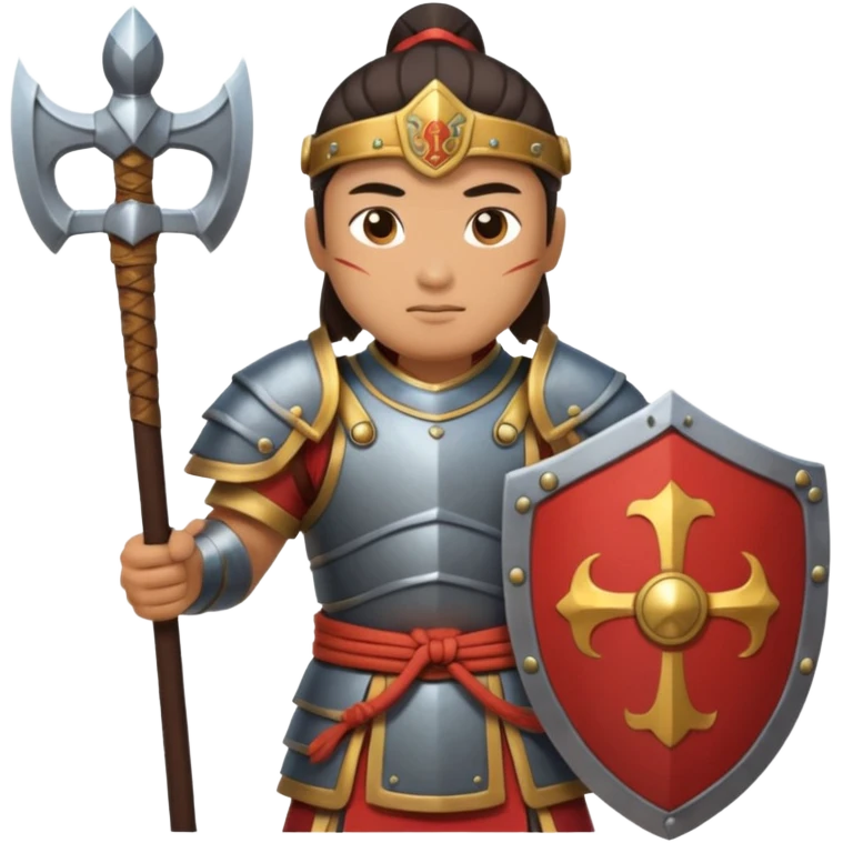 ancient chinese with shield emoji