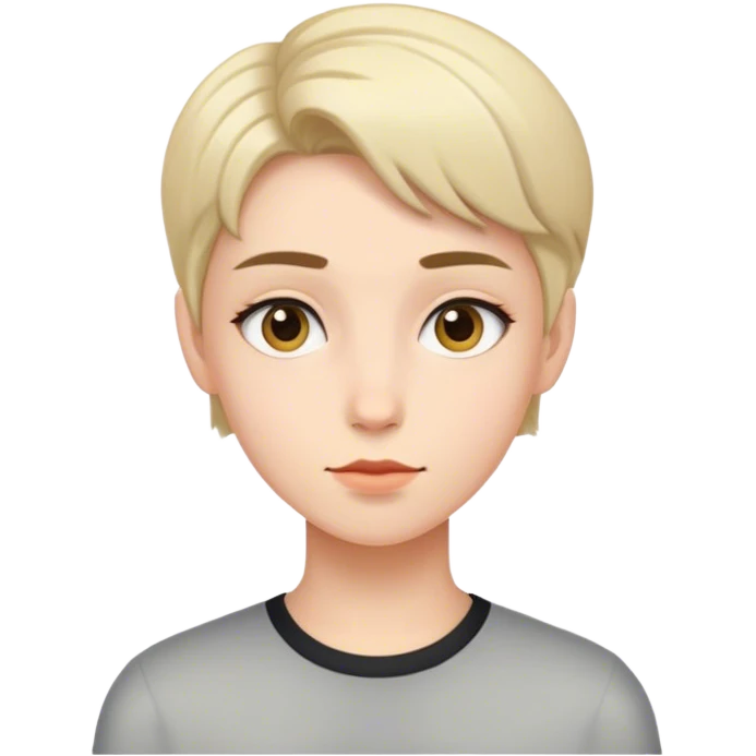 Girl that looks like a boy emoji