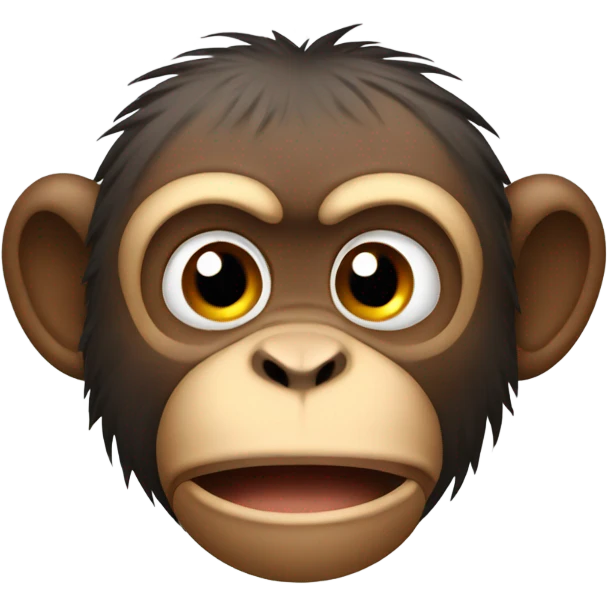 Upset monkey emoji