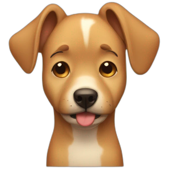 Dog crying emoji