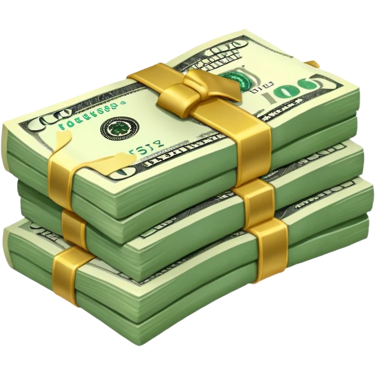 dollars a bundle of money emoji