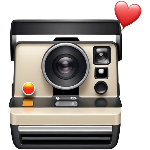 Polaroid photo booth emoji