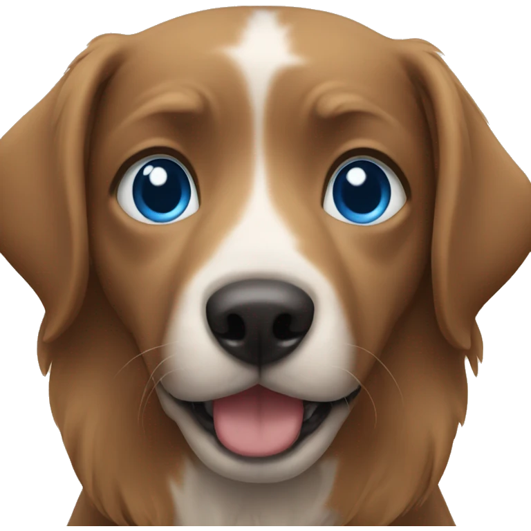 Dog with blue eyes emoji