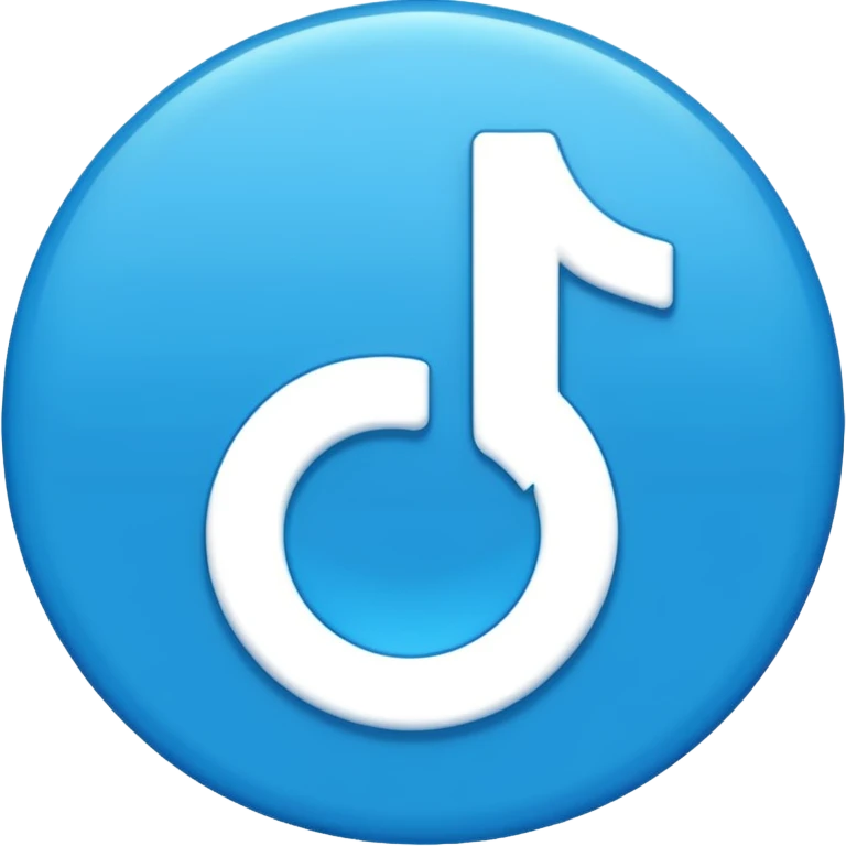 Tiktok blue tik emoji