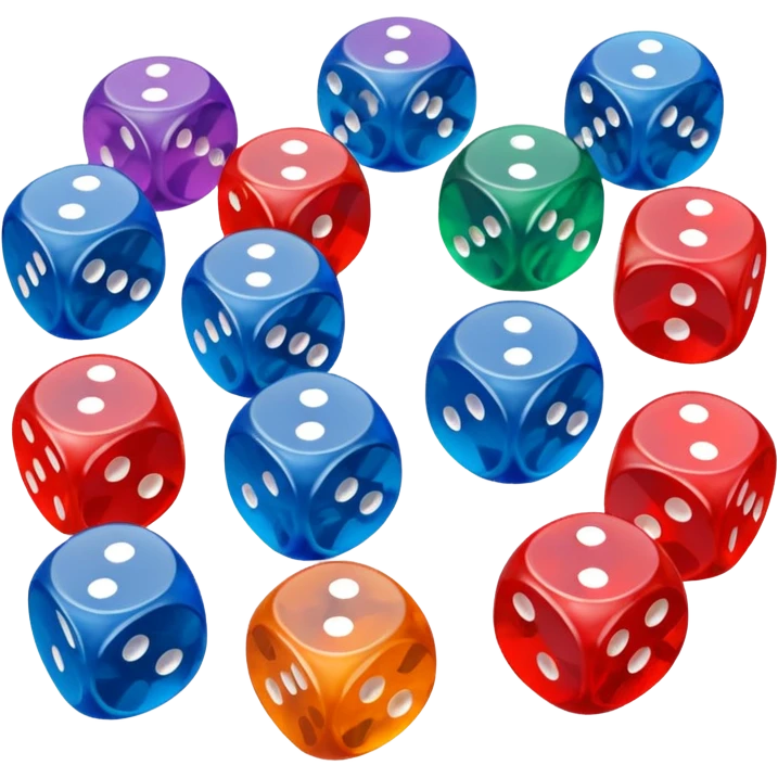 board game dice for group play with others emoji