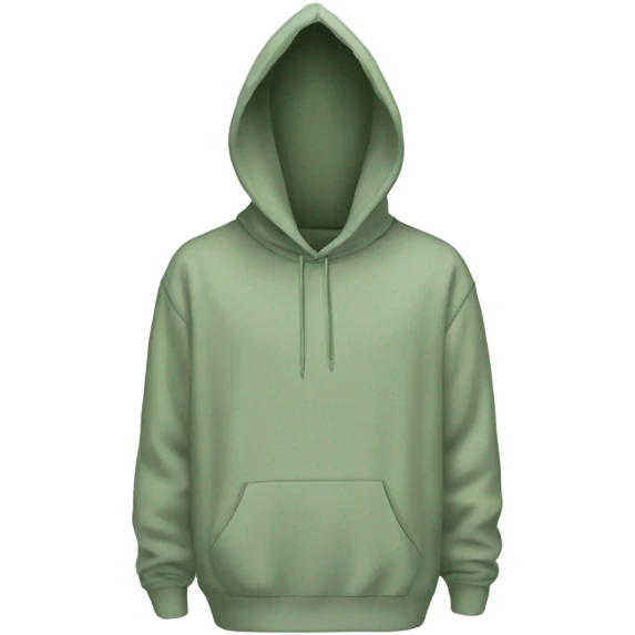 Oversized hoodie in sage green color  emoji