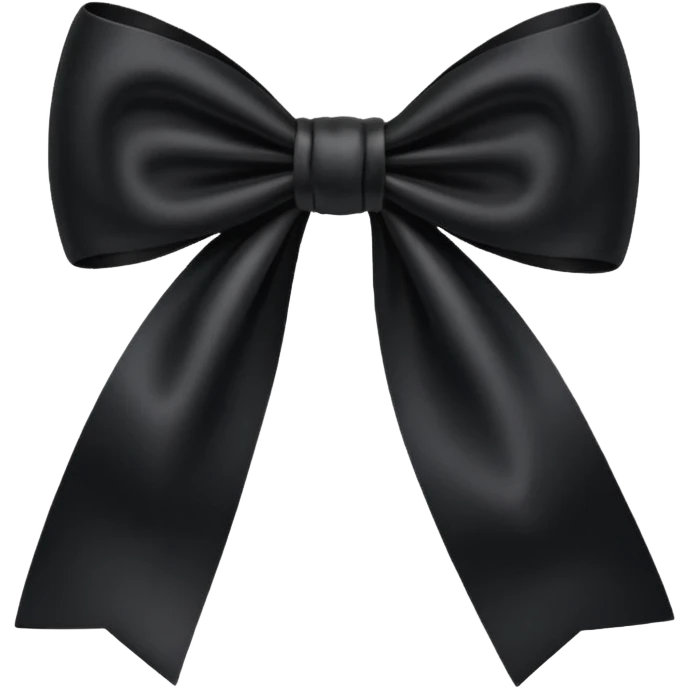 small black bow emoji