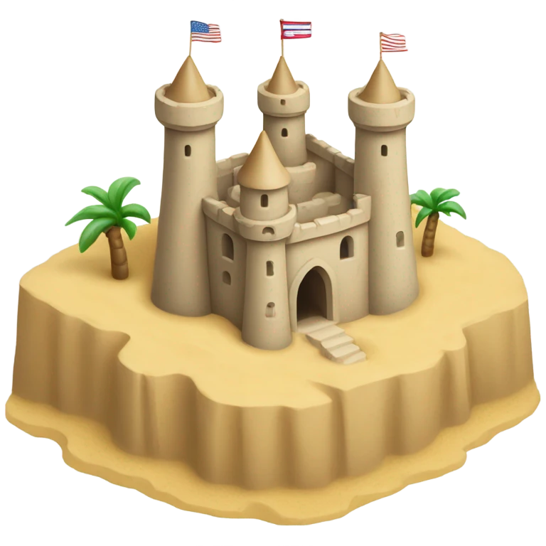 Mini sand castle emoji